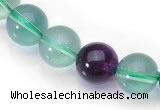 CFL05 AA grade round 12mm natural fluorite beads Wholesale