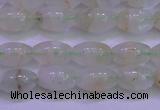 CFL1200 15.5 inches 6*10mm rice green fluorite gemstone beads