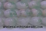 CFL1201 15.5 inches 8*12mm rice green fluorite gemstone beads