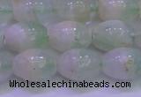 CFL1202 15.5 inches 10*14mm rice green fluorite gemstone beads