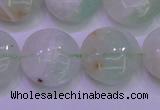 CFL1211 15.5 inches 16mm flat round green fluorite gemstone beads