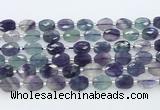 CFL1234 15.5 inches 8*10mm faceted oval fluorite beads