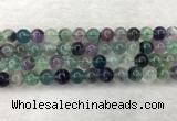 CFL1453 15.5 inches 10mm round fluorite beads wholesale