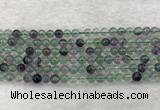 CFL1460 15.5 inches 4mm round A grade fluorite gemstone beads