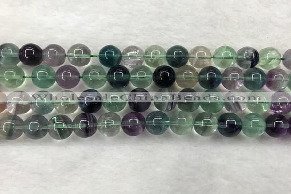 CFL1464 15.5 inches 12mm round A grade fluorite gemstone beads