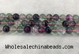 CFL1484 15.5 inches 12mm round rainbow fluorite gemstone beads