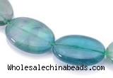 CFL20 10*14mm oval A- grade natural fluorite beads Wholesale