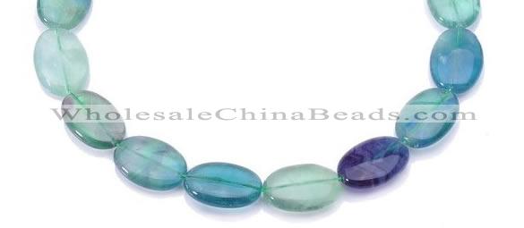 CFL20 10*14mm oval A- grade natural fluorite beads Wholesale