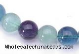 CFL28 16 inch B grade 8mm round natural fluorite beads Wholesale