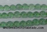 CFL602 15.5 inches 8mm round AB grade green fluorite beads wholesale