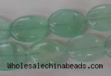 CFL866 15.5 inches 13*18mm oval green fluorite gemstone beads