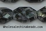 CFS330 15.5 inches 18*25mm faceted freeform feldspar gemstone beads