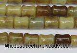 CFW117 15.5 inches 8*10mm bone flower jade gemstone beads