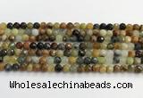 CFW218 15.5 inches 6mm faceted round flower jade beads