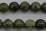 CGA132 15.5 inches 8mm round natural green garnet beads wholesale