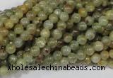 CGA201 15.5 inches 4mm round natural green garnet beads