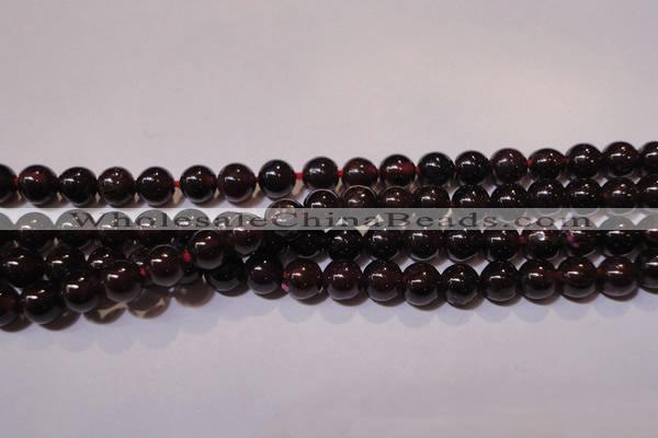 CGA352 14 inches 4mm round natural red garnet beads wholesale