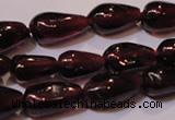 CGA368 15 inches 4*7mm teardrop natural red garnet beads wholesale