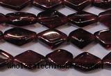 CGA388 15 inches 5*7mm diamond natural red garnet beads wholesale