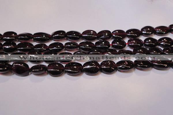 CGA397 15 inches 7*9mm oval natural red garnet beads wholesale