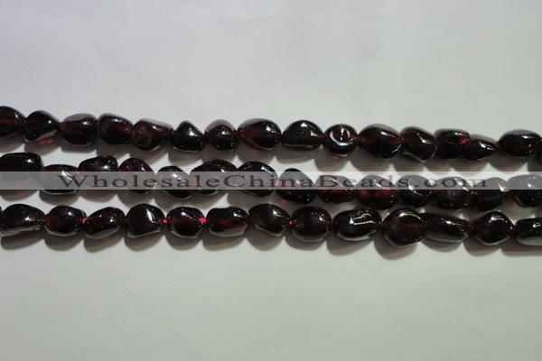 CGA416 15.5 inches 5*6mm nuggets natural red garnet beads wholesale