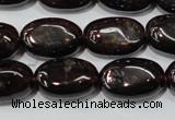 CGA470 15.5 inches 8*12mm oval natural red garnet beads