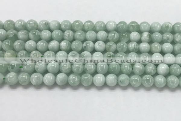 CGA901 15.5 inches 6mm round green angel skin gemstone beads