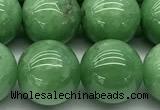 CGA933 15 inches 12mm round green angel skin beads