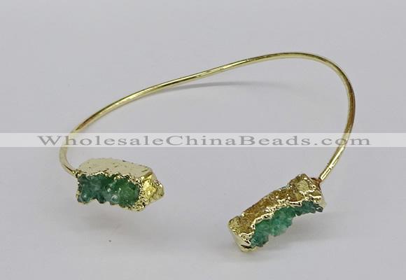 CGB1035 8*18mm - 10*20mm freeform druzy agate bangles