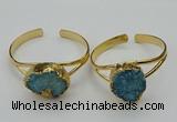 CGB2004 22*30mm - 25*30mm freeform druzy agate gemstone bangles