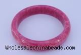 CGB201 Inner diameter 60mm fashion dyed rhodochrosite gemstone bangle