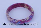 CGB205 Inner diameter 55mm fashion dyed imperial jasper gemstone bangle