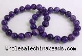 CGB2553 7.5 inches 10mm round charoite gemstone beaded bracelets