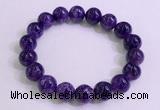 CGB2572 7.5 inches 11mm round charoite gemstone beaded bracelets