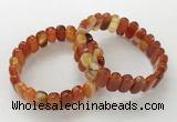 CGB3104 7.5 inches 8*15mm oval agate gemstone bracelets