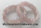 CGB3221 7.5 inches 12*20mm oval rose quartz bracelets