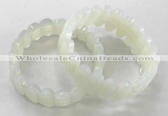 CGB3281 7.5 inches 10*15mm faceted oval opal bracelets