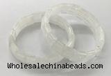 CGB3330 7.5 inches 10*15mm rectangle white crystal bracelets