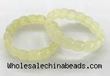 CGB3363 7.5 inches 10*15mm oval lemon quartz gemstone bracelets