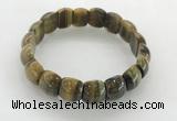 CGB3380 7.5 inches 10*15mm oval yellow tiger eye bracelets