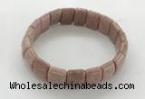 CGB3393 7.5 inches 10*15mm rectangle rhodochrosite bracelets