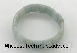 CGB3423 7.5 inches 12*15mm faceted rectangle imitation aquamarine bracelets