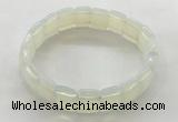 CGB3424 7.5 inches 12*15mm faceted rectangle opal bracelets