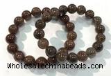 CGB4097 7.5 inches 12mm round rutilated quartz beaded bracelets