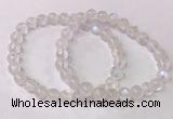 CGB4509 7.5 inches 7mm round white moonstone beaded bracelets