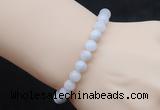 CGB5017 6mm, 8mm round white crazy lace agate beads stretchy bracelets