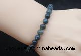 CGB5026 6mm, 8mm round moss agate beads stretchy bracelets