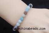 CGB5064 6mm, 8mm round matte amazonite beads stretchy bracelets