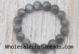 CGB5316 10mm, 12mm round labradorite beads stretchy bracelets