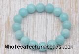 CGB5320 10mm, 12mm round amazonite beads stretchy bracelets